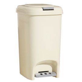 Foot Step Trash Can Large Capacity Versatile Stylish Lid Design Garbage Can for Kitchens Living Rooms Bathrooms L 15L
