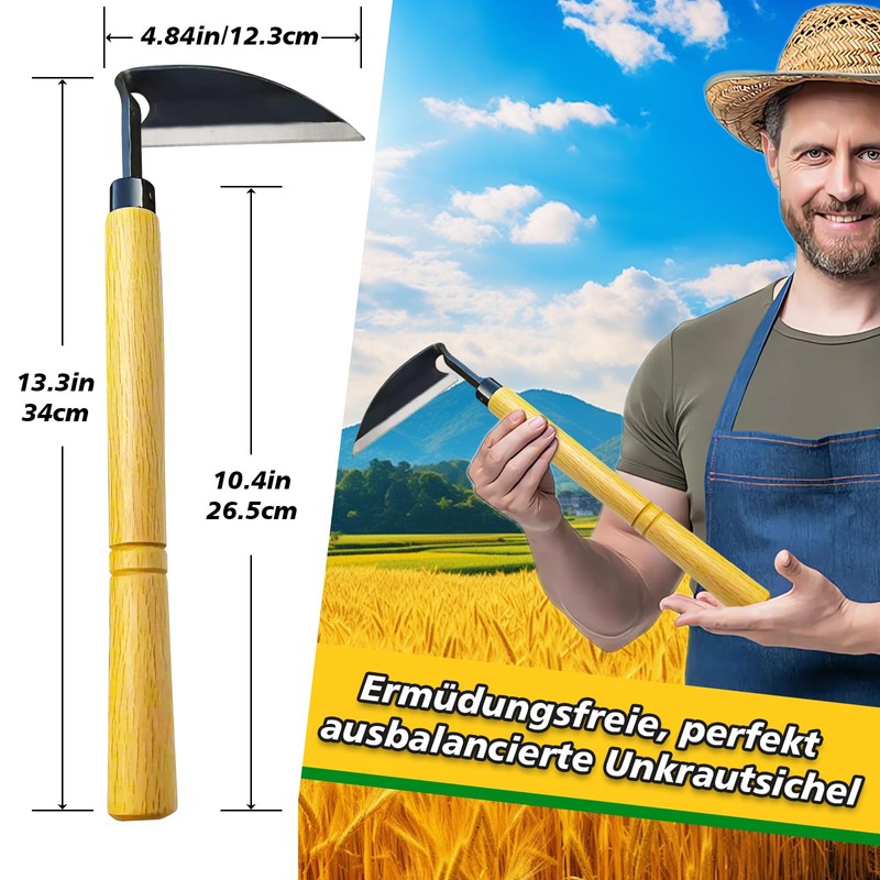 Nhcuijun Triangular Garden Hoe Japanese Garden Tool Ideal Garden Accessory