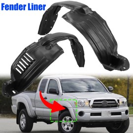 Fender_King2024 Repalcement Front Pair Fender Liner For 2005-2011 Toyota Tacoma Left+Right Side