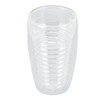 Double Wall Glass Coffee Cup 320ml High Temperature Resistance Clear