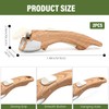 MENGBEI Detachable Pot Handle Wood-Like, Universal Detachable Pot Handles,Pot Handles