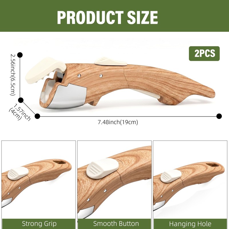 MENGBEI Detachable Pot Handle Wood-Like, Universal Detachable Pot Handles,Pot Handles