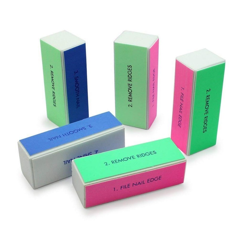 Juego de 5 limas de uñas para esmalte de uñas,