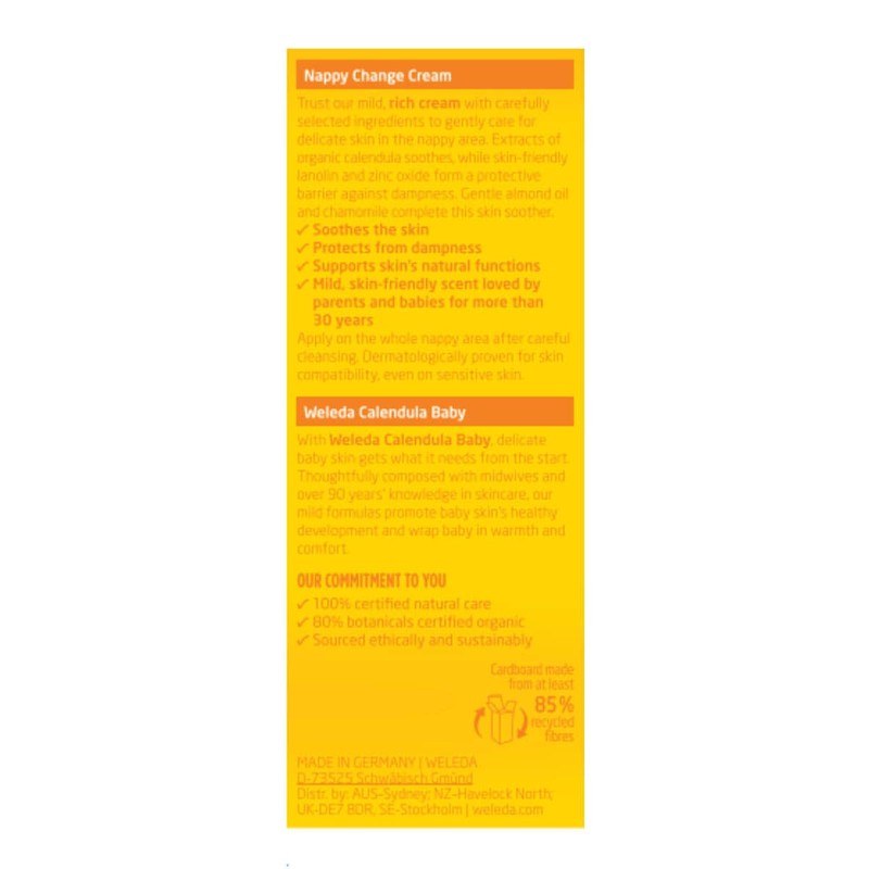 Weleda Calendula Nappy Change Cream, 75ml