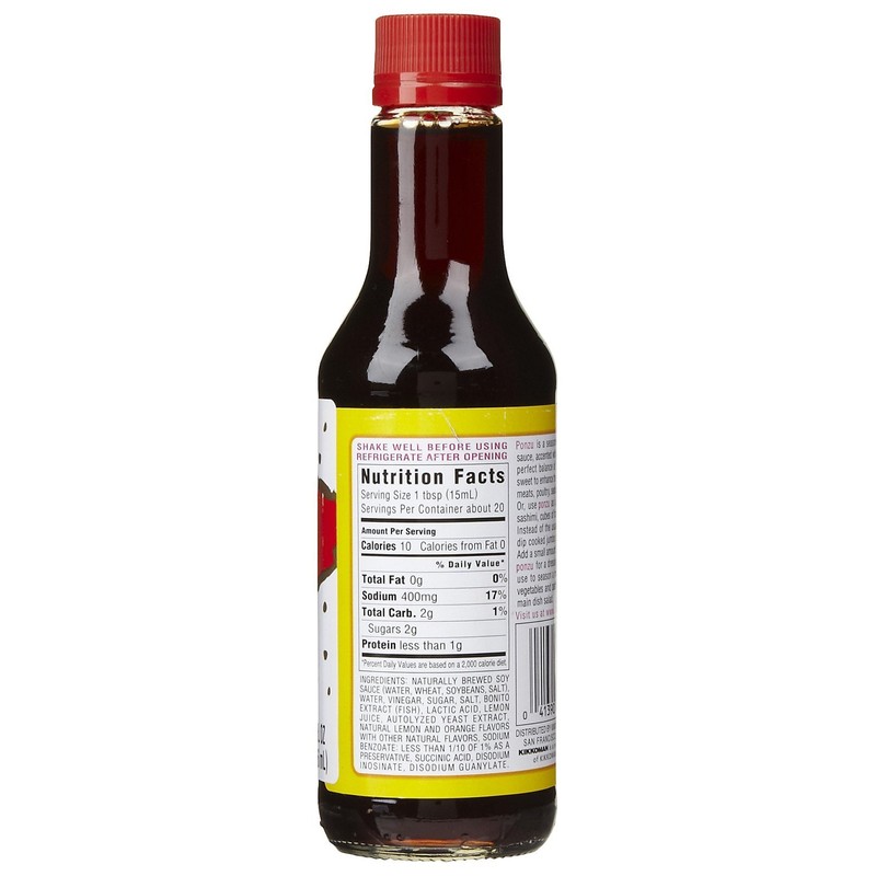 Kikkoman Ponzu Sauce, Bottle, 10 Ounce