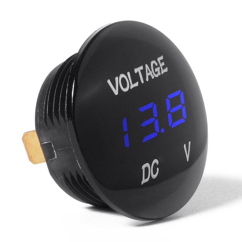 Mini Waterproof Voltmeter with LED Digital Display, Voltage Meter DC