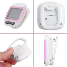 Pedometer Step Counter, Portable Walking Pedometer, Sport Pedometer- Distance, Step, Calories and Fitness Tracker for Men, Women, and Kids (Pink)