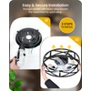 20" Farmhouse Flush Mount Ceiling Fan with Lights and Remote,