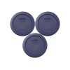 Pyrex 7202-PC Dark Blue Round Plastic Replacement Storage Lid Cover
