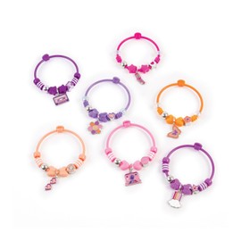 Make It Real 2901329 Fashion Bangle Set, DIY Jewellery Set with Fashionable Beads, DIY Jewellery Making Kit, Creative Kit for Children