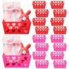 Hushee Hushee 16 Pcs Valentine's Day Plastic Storage Basket Rectangular