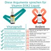 VITARAGNA Vitamin-D und Vitamin-K Forte D3K2 Tropfen flüssig, hochdosiertes Liquid