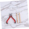 SAFIGLE 1set Hair Accessories Making Kit Hair Extension Pliers Needle