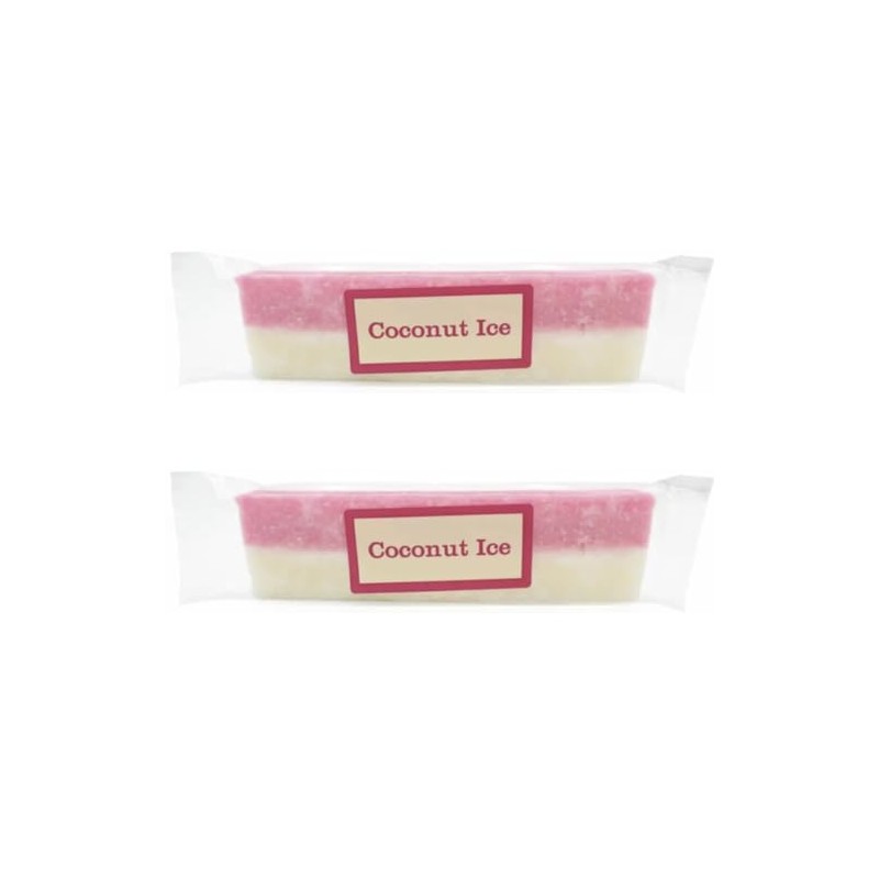Coconut Ice Bars - Two-Pack (130g Each) of Exquisite Sweetness!