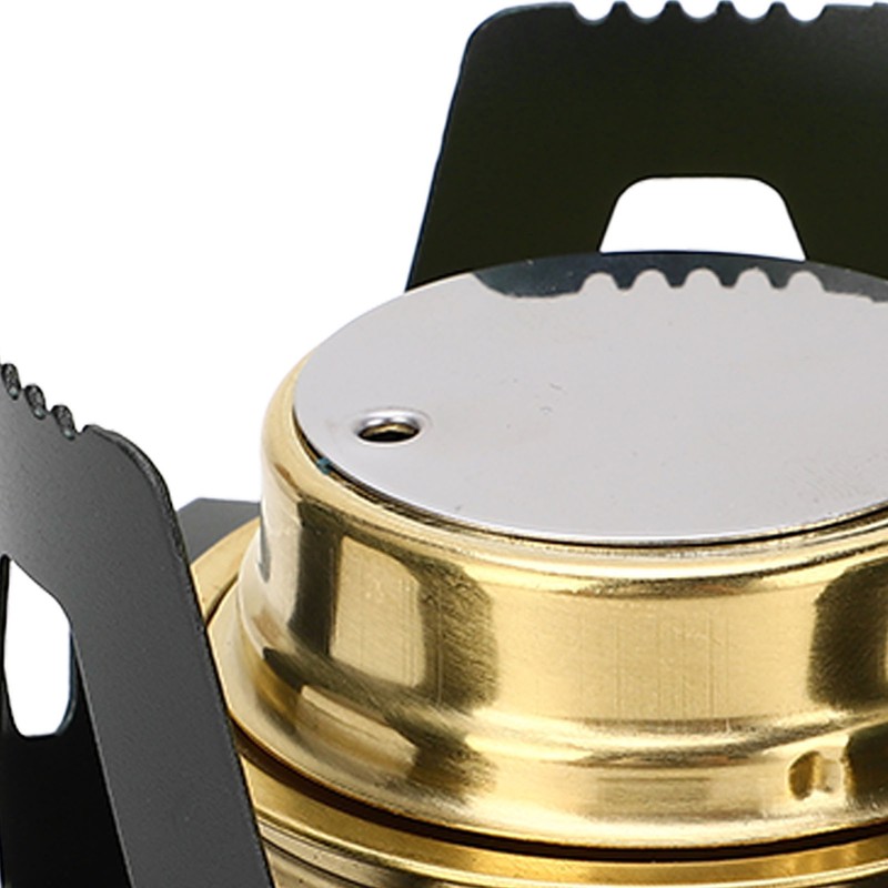 Mini Alcohol Stove Brass Aluminum Alloy Safe Windproof Portable Widely
