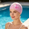2PCS Swimming Cap, Swimming Hat, Soft Stretchy Design Swim Hat