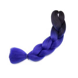 Ombre Jumbo Braiding Hair Extensions 24 Inch 1pc Jumbo Braid Two Tone Synthetic Hair Extension Black to Blue