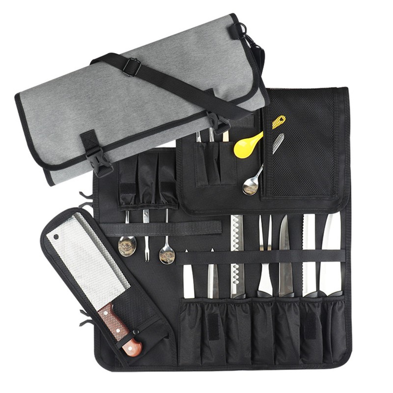 Chef's Knife Roll Bag Portable Large Capacity Lightweight Cultery Carrier