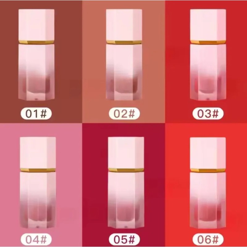 Rubor Líquido 6 Tonos Diferentes Look Natural Y Duradero Multicolor