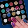 Paleta de sombras - gel con glitter