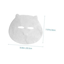 100 Hojas De Faciales Desechables Para NiñOs Mascarilla De Hoja No Tejida Transpirable Cuidado De La Piel Infantil Hidratante Para Uso Diario En Casa 