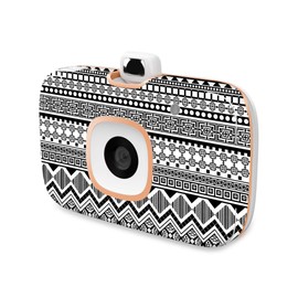 MightySkins Skin Compatible with HP Sprocket 2-in-1 Photo Printer - Black Aztec | Protective, Durable, and Unique Vinyl Decal wrap Cover | Easy to Apply, Remove, and Change Styles | Made in The USA