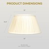 Royal Designs 6-Way / Side Pleat Basic Lamp Shade, Beige,