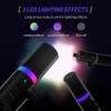 xelea RGB Gaming Microphone Dynamic Microphone USB/XLR Noise Canceling Dual