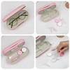 cauyuan cauyuan Eyeglass Case Double Sided Portable Contact Lens Box