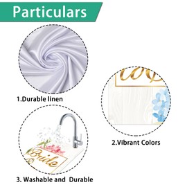 Mokonate Bride To Be Garden Flag Decor 12x20 Inch Double Sided for Outside, Bridal Shower, Engagement, Wedding Party Decorations, Married Anniversary Party Gift, Polyester Small Floral Yard Flag