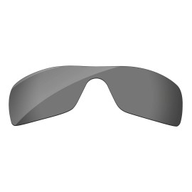 Oakley Lenslog Black Chrome Mirror Polarized Replacement Lenses For-Oakley Batwolf