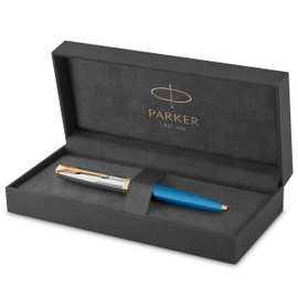 PARKER Ballpoint Pen 51 Premium Turquoise G.C. M Ink Colour Black