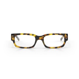 eyebobs Peckerhead Unisex Blue Light Reading Glasses, Tortoise Front and Temples, +1 Diopter