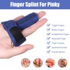 Katslyn 2PCS Pinky Finger Splints,Adjustable Finger Support,for Comfortable,Breathable,Fixed Injured Broken