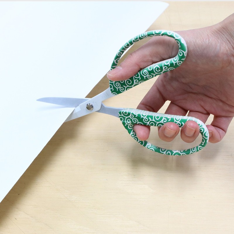 Chikamasa CRI360SFWGW All-Purpose Scissors, Fluorine, Japan, Japanese Pattern, Auspicious Pattern,