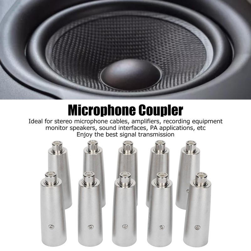 RCA to XLR Adapter Female to Male Noise Reduction Metal