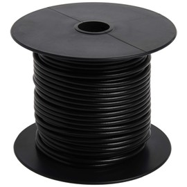Woods 55667123 Coleman Cable Primary Wire 100ft. Spool Bulk, 14-Gauge, Black