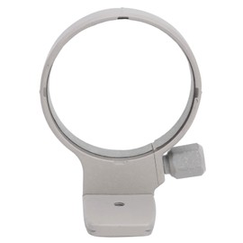 Eulbevoli Metal Tripod Mount Collar Ring, Wearable Soft Interior Tripod Lens Support Gray Aluminum Alloy for Canon 70‑200mm F2.8 Lens