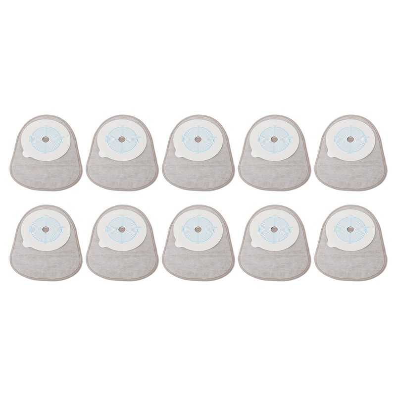 10pcs Adhesive Colostomy Pouch Lock Disposable Drainable Medical Ostomy Bag