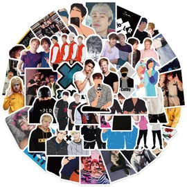 AUCEKO Sam and Colby Sticker Pack Sam and Colby Sticker Set Waterproof Vinyl Sticker for Laptop Children Cars Motorcycle Bicycle Skateboard Luggage Suitcase Computer Sticker Graffiti Decal Pack of 50