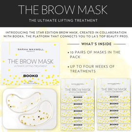 Sarah Maxwell Beauty Brow Mask: Ultimate Nourishing & Hydrating Treatment – Natural Brow Revitalizer for Full & Vibrant Appearance - 10 Pack