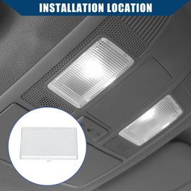 Hihaha Chevy Reading Lamp Cover for GMC, Clear Lens C1500 K1500 1988-1999 / Interior, Durable Plastic, 1 Piece Clear