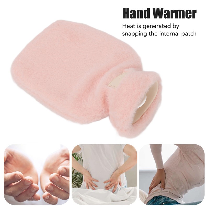 PVC Hot Water Bag with Soft Plush Cover Leakproof Winter