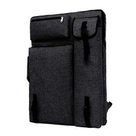 A2 Artist Portfolio Bag Case Waterproof Painting Drawing Board Backpack Large Art Sketch Board Bag Portable Students Art Carrying Storage Tote Bag Artwork Folder Case Bag for Palette Sketchbook Brush