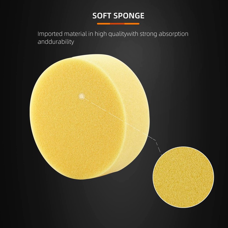 ZFE Polishing Pad, 50pcs 3 inch(80 mm) Sponge Buffing Pads,