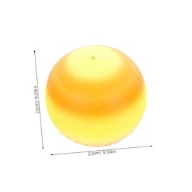 FRCOLOR Playground Kickball for Soft Safe PVC Throwing Ball for Indoor Outdoor Sports Vibrant Yellow Design for Active Play and Training