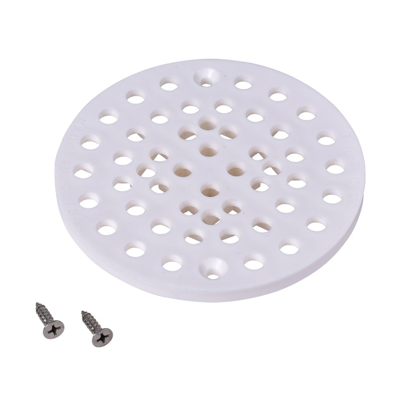 Oatey 42021 Shower Drain Strainer, 6-3/4-Inch, White