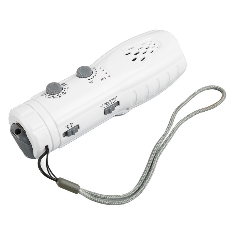 Hand Crank Flashlight Radio Portable Multifunctional Support AM FM SOS