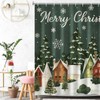 Hahafelt Retro Christmas Shower Curtain with 12 Hooks Farmhouse Christmas