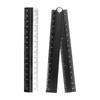 sourcing map Folding and Straight Ruler Kit 30/15cm Metric Aluminum